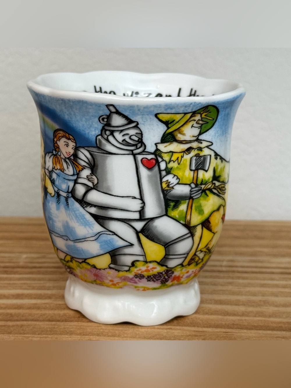 Wizard of Oz Pedestal Mug Vandor Collectible Wishes Come True